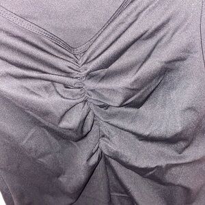 Elegant Black Ruched Jumpsuit